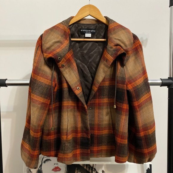Bianca Nygard Plaid Fall Jacket - Picture 1 of 3